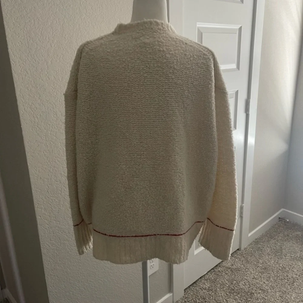 Sundry oversized Italian yarn wool heart sweater - Picture 3 of 7